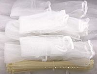 Aiboco 12 Pack Washing Machine Lint Snare Trap with Cable Ties, Washer Sink Drain Hose Lint Catcher, Laundry Lint Mesh Filters with Clamps