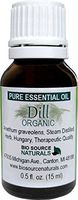 Dill (Anethum graveolens) Organic Pure Essential Oil 0.5 fl / 15 ml - GC Verified - Therapeutic Quality - Helps with Motivation