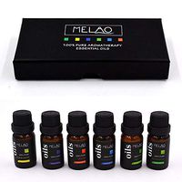 6 Bottles Essential Oils,10ml Each,Eucalyptus, Lavender, Lemongrass, Orange, Peppermint, and Tea Tree