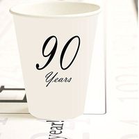 Partypro 90 YEARS CLASSY BLACK CUP (8 CT) by