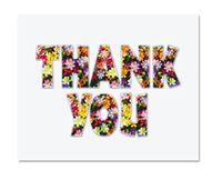 Thank You of Flowers Blank Note Cards (8 Cards; 4" x 5.25"; White Envelopes; 8-1)