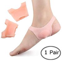 O-Type Leg Orthopedic Bandage, Foot Valgus Correction Insole Non-Slip Shock Absorption Arch Support Plantar Fasciitis Pain Relief Wearable Heel Cushion Sleeves (Skin)