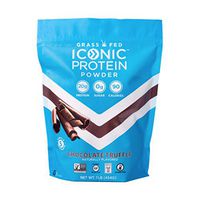Iconic Protein Powder, Chocolate Truffle, 1 Lb (17 Serving) | Sugar Free, Low Carb Protein Shake | 20g Grass Fed Whey Protein & Casein | Lactose Free, Gluten Free, Kosher, Non-GMO | Keto Friendly