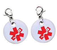 Star of Life Medical ID Bracelet Charm-Parent (Stainless Steel),XX14