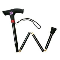 DONGBALA Elderly L-ED Walking Cane, FM Radio Smart Safety Fall Alarm Walking Stick Mothers Fathers Telescopic Elderly Crutch Cane Aluminum Alloy