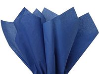 24 Gift Grade Tissue Paper Sheets - 15" x 20" Soft fold Packed Choose Color (Dark Blue)