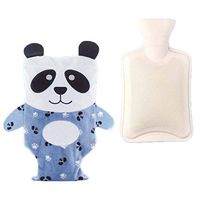 1000ML Classic Rubber Cold or Hot Water Bottle with Soft Plush Cute Panda Cover, 04