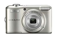 Nikon COOLPIX L28 20.1 MP Digital Camera with 5x Zoom Lens and 3" LCD (Silver) (OLD MODEL) (Renewed)