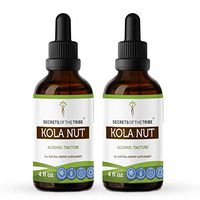 Kola Nut Tincture Alcohol Extract, Organic Kola nut (Cola Acuminate) Dried Nut Tincture Supplement (2x4 FL OZ)