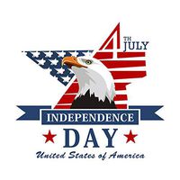 Wall Decals for Independence Day, American Flag Eagle Wall Sticker Murals Wall Decoration Art DIY Romovable Decals TV Background Kids Gilrs Bedroom Living Room Family Home Decor (Multicolor)