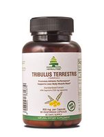 Premium Tribulus Terrestris Supplement 1600 mg 90 Vegetarian Capsule Natural Testosterone Booster Support for Men, Steroidal Pure Saponin Formula to Boost Endurance Stamina Builds Lean Muscle Mass*