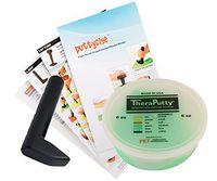 TheraPutty Standard Exercise Putty Green - Medium 6 OZ + Puttycise L-Bar TheraPutty Exercise Tool + Manual Bundle