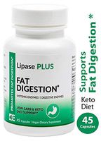 Eat E-Z Lipase+ (45 Vegan Capsules) - Keto Diet, Digestive Enzyme Formula, Fat Digestion, lipid Metabolism, Omega Fatty Acid Absorption, ketogenic, Weight Loss, lipase