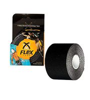 XFlex K Tape Waterproof Uncut Roll – Physio Tape 4 Way Stretch – Kinesiology Tape Pro 2 inch x 16 ft - Black