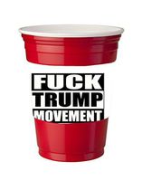 4 Pack of Vinyl Decal Stickers for Disposable Cups/Fuck Trump Movement