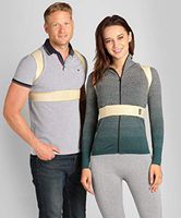 BeFit24® Posture Corrector for Women and Men Under Clothes - Back Straightener & Shoulder Support Brace - Slouch and Hunchback Prevention - Neck and Clavicle Pain Relief [ Size 2 - Beige ]