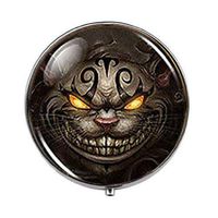 New Cheshire Cat - Art Photo Pill Box - Charm Pill Box - Glass Candy Box