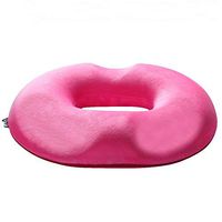 Hip Cushion, Memory Foam Seat Cushion and Lumbar Support for Car Office Computer Chair Wheelchair Perfect for Your Office Desk Chair,17.7" x 16" x 2.8",Rose red