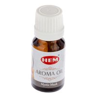 Hem Incense Aroma Oil 10 ML Mystic Amber Jasmine Musk Orange Rose Sandal Choose Scent and Quantity. (Set of 6, Mystic Musk)