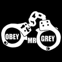 YWS Vinyl Sticker Decal - Obey Mr. Grey Handcuffs 50 Shades of Grey - Sticker Laptop Car Truck Window Bumper Notebook Vinyl Decal SMA6923