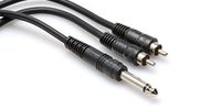 Brand New Hosa Cyr-101 1 M 1/4" Ts to 1/4" Dual RCA Y Cable