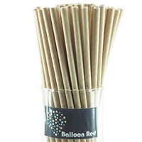Biodegradable Paper Drinking Straws (Premium Quality), Pack of 50, Plain Kraft Paper