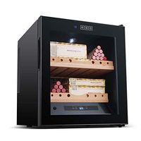 C-Xka 200 Cigar Thermoelectric Cigar Cooler Humidor, Spanish Cedar Wood Shelves and Drawer with Built in Hygrometer