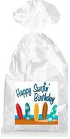 Surfboard Happy Surfin' Birthday Party Favor Bags with Ties - 12pack