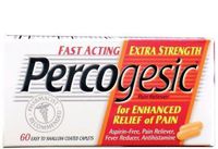 Percogesic Percogesic Fast Acting Extra Strength Pain Relief Caplets, 40 caplets (Pack of 3)