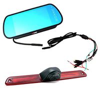 KNRAGHO Compatible with Brake Light Backup Camera B E N Z Sprinter/V W Crafter Vans LED Light Parking (with Monitor)