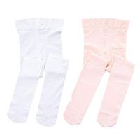 STELLE Girls' Ultra Soft Pro Dance Tight/Ballet Footed Tight (Toddler/Little Kid/Big Kid), BP+WT, M