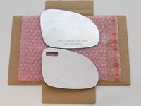 CAR MIRROR BAZAR New Replacement Mirror Glass with FULL SIZE ADHESIVE for Volkswagen Jetta Passat EOS GTI Rabbit R32 Passenger Side View Right RH
