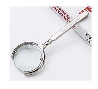 Vision Assist Compact Magnifying Glass 8X Optics HD Glass Lens Spyglass Magnifying Glass for Learning Reading Books and Fault Finding Auxiliary Supplies