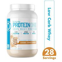 ProteinOne Whey Protein Powder by NutraOne – Non-GMO and Amino Acid Free Protein Powder (Caramel Cookie Crunch - 2 lbs.)