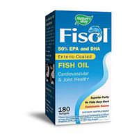Nature's Way Super Fisol Enteric-Coated Fish Oil for Targeted Release, 70% EPA/DHA, 180 Softgels