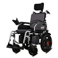 ZXOIHH Heavy Duty Electric Wheelchair with Headrest, Foldable and Lightweight Powered Wheelchair,Seat Width: 46Cm,360° Joystick, Weight Capacity 120KG