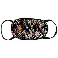 Boys Girls Anti-Dust Earloop Half Face Face Cover Outdoor Windproof Polyeste Cover Adjustable Elastic Band, New Haunted House Zombie