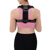 Aemilas Posture Corrector for Women Men- Adjustable Upper Back Brace Breathable Back Straightener 2019 for Clavicle Support, Neck, Back and Shoulder Pain Relief (Black, M)