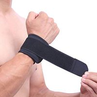 1PCS Adjustable Wrist Support Brace Brand Wristband Men and Women Gym Wrestle Professional Sports Protection Wrist (Black)