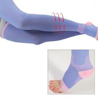 Sleeping Leggings S/M Reduce Varicose Spider Vein Thigh High Light Compression