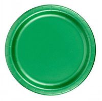 72 Green Desert / Cake Paper Plates 7in
