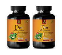 Weight Loss Supplements for Women - DIINDOLYLMETHANE DIM 100MG - Proprietary Absorption Complex - dim Estrogen Supplement - 2 Bottles 180 Capsules