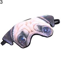 Travel Office Sleep Eye Mask Patch Funny 3D Dog Cat Animal Blindfold Visor Cover for Travel - 3#