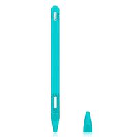COOYA Silicone Case Compatible with Apple Pencil 2nd Generation, iPencil 2 Protective Grip Soft Skin 2 PCS Nib Cover, Anti-Slip Stylus Sleeve Secure Cover Case Compatible with iPad Pro Pencil 2 Blue