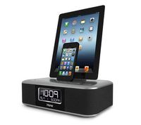 iHome iDL45 Dual Charging Stereo FM Clock Radio with Lightning Dock and USB Charge/Play for iPhone/iPod/iPad (30 Pin (Older Model))