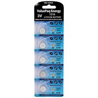 Dantona Valuepaq Energy 1216 Lithium Coin Cell Batteries, 5 Pk