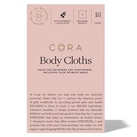 Cora Essential Oil Bamboo Feminine Wipes with Plant-Based pH Balanced Moisturizers - Individually Wrapped Sachets - Eucalyptus, 18 Count