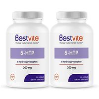 5-HTP 200mg per Capsule (240 Capsules) (2-Pack) - No Stearates or Flow Agents - Gluten Free - Non GMO