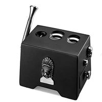 OLT- Smoking set This is a Nice Gift, Large Table Top Guillotine and V Cut Cigar Cutter for Most Size of Cigars (Color : Black)