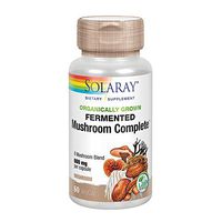 Solaray Organically Grown Fermented Mushroom Complete 600 Mg Supplements, 60 Count